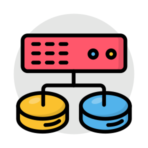 Server Network, Dataserver, Database Network, Db, Sql,vector icon