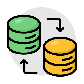 Server Transfer, Dataserver, Database Transfer, Db, Sql,icons icon