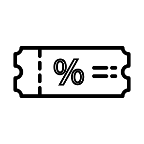 Discount Card, Discount Coupon, Discount Label, Discount Vouchers, Percentage Card icon