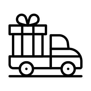 Gift Delivery, Gift Shipment, Cargo Van, Cargo Transport, Logistic Delivery, icon