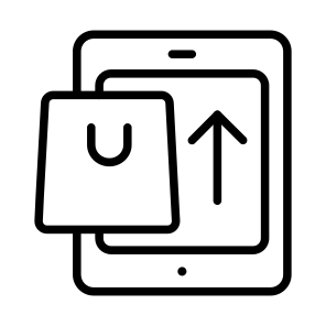 Mobile Shops, Mobile Shoppings, Mobile Purchasing, Buy Online, Mcommerce icon