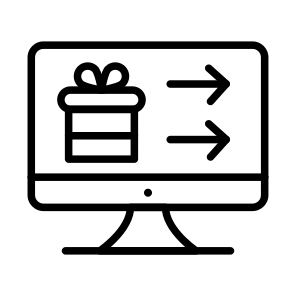 Online Gift, Surprise, Wrapped Box, Gift Package, Present, icon