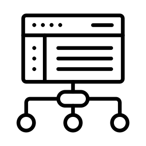 Web Sitemap, Online Sitemap, Online Flowchart, Flow Diagram, Web Architecture icon