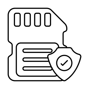 Secure Sd Card, Secure Memory Card, Sd Card Security, Sd Card Protection, Sd Card Safety icon