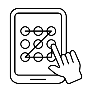 Swipe Lock, Mobile Pattern Lock, Password, Passcode, Security icon