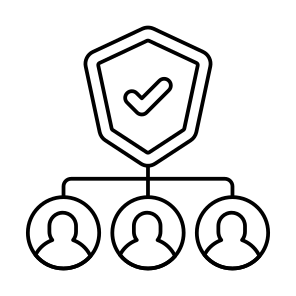 Team Security, Team Protection, Secure Team, Group Security, Group Protection icon