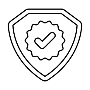 Verified Shield, Safety Shield, Buckler, Protection Shield, Locked Shield, icon