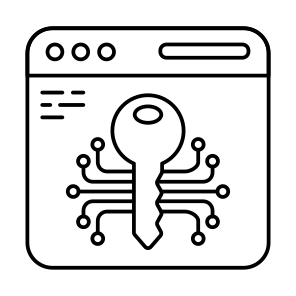 Web Access, Web Security, Web Protection, Web Key, Locked Website icon