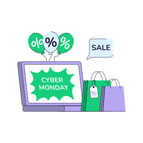 Cyber Monday Sale, Cyber Monday Discount, Cyber Monday Offer, Cyber Monday Deal, Ecommerce icon