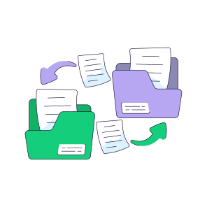 Folder Exchange, Document Exchange, Folder Transfer, Folder Transmission, Doc Exchange icon