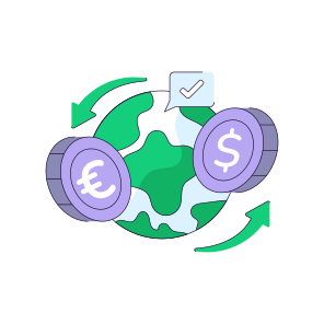 Global Currency Exchange, Money Exchange, Financial Exchange, Forex, Dollar To Euro icon