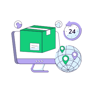 Online Parcel, Online Package, Online Delivery, Online Parcel Order, Logistic Delivery icon