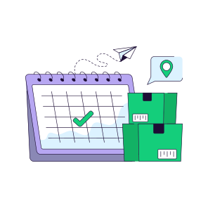Parcel Schedule, Logistic Schedule, Delivery Schedule, Delivery Reminder icon