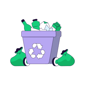 Recycle Bin, Wastebin, Dustbin, Garbage Can, Trash Bin icon