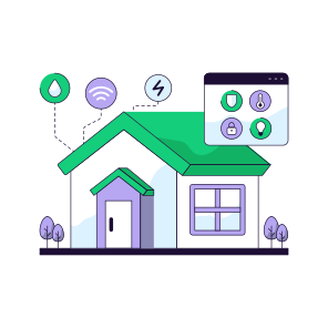 Smarthome, Smart House, Iot, Internet Of Things, Smart Building icon