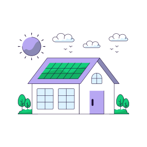 Solar Home, Solar House, Homestead, Residence, Accomodation icon
