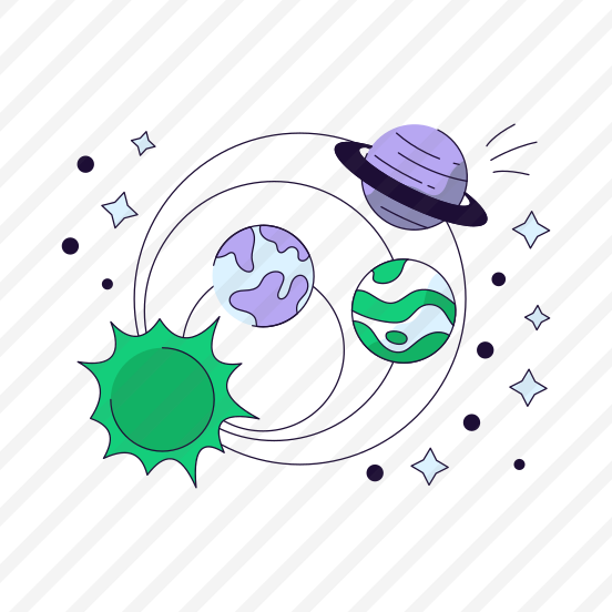 Solar System, Planetary System, Heliocentric System, Star System, Revolving Planets preview