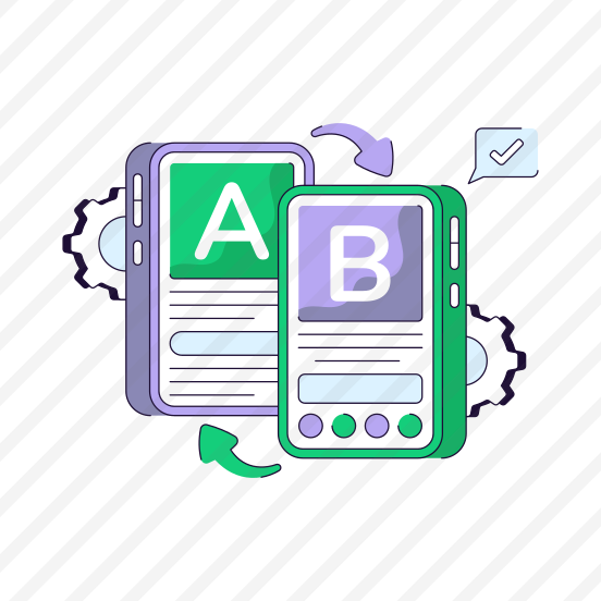 Ab Test, Comparison Test, Split Testing, Bucket Testing, Ui preview