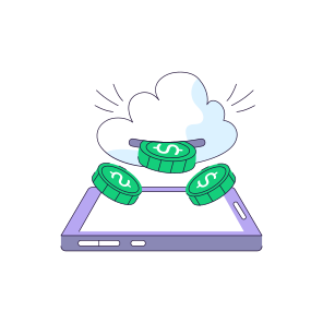 Cloud Earning, Cloud Money, Cloud Cash, Cloud Investment, Cloud Economy, icon