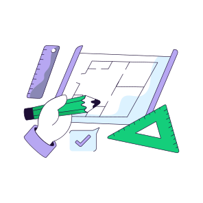 Designing, Sketching, Drafting, Blueprint, Geometry icon