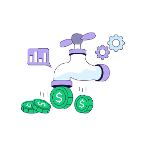 Dollar Tap, Money Tap, Currency Tap, Cash Tap, Financial Faucet icon