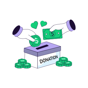 Donation Box, Charity Box, Funding, Endowment, Giving Money, icon