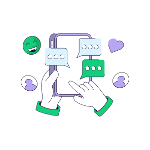 Mobile Chatting, Mobile Message, Mobile Communication, Mobile Conversation, Mobile Text icon