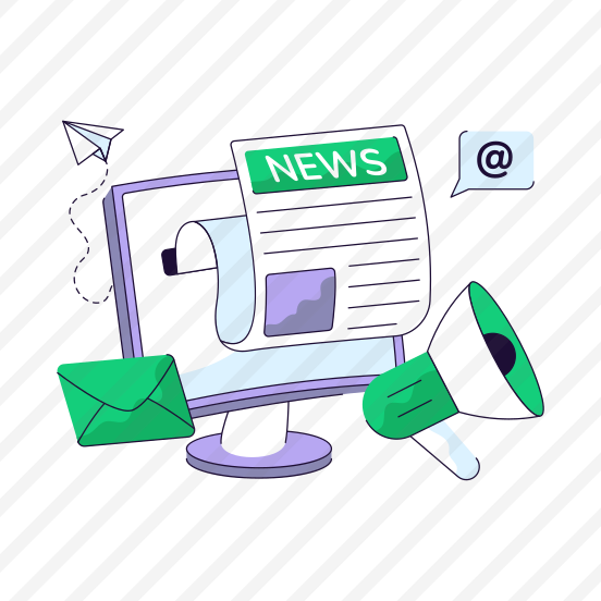 News Promotion, News Publicity, Campaign, Announcement, Marketing preview