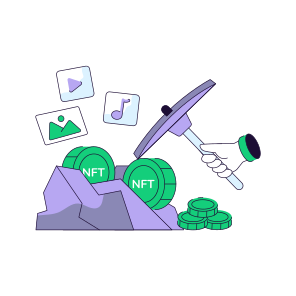 Nft Mining, Cryptocurrency Mining, Crypto, Btc, Digital Currency icon