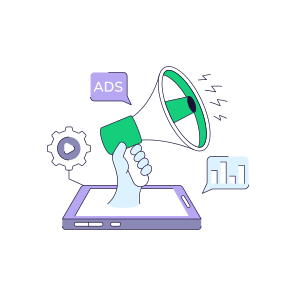 Online Announcement, Online Publicity, Online Campaign, Online Marketing, Digital Marketing icon