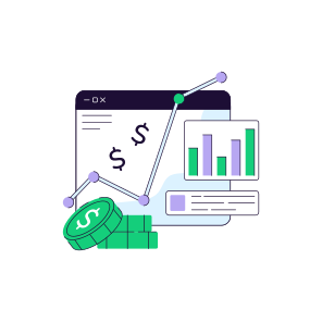Online Data Analytics, Online Infographic, Web Statistics, Business Data, Business Chart icon