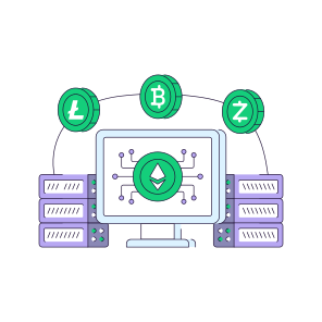 Bitcoin, Cryptocurrencies, Litecoin, Ethereum, Digital Currency icon