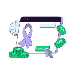 Cancer Donation, Cancer Charity, Funding, Endowment, Giving Money, icon