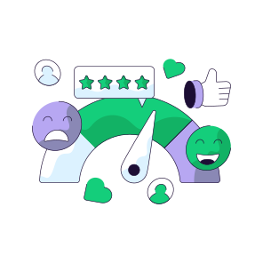 Feedback Measurement, Feedback Assessment, Customer Satisfaction, Customer Ratings, Reviews, icon