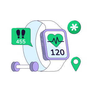 Fitness Tracker, Smartwatch, Smart Band, Smart Bracelet, Healthcare Watch icon