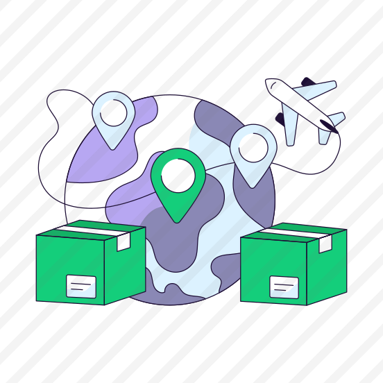 Global Parcel Location, Global Package, Global Delivery, Global Carton, Logistic Delivery preview