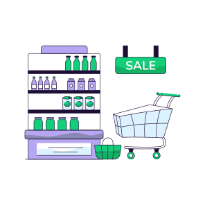 Grocery Sale, Grocery Discount, Shopping Items, Commerce, Shopping Sale icon