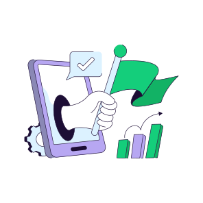 Mobile Data Analytics, Online Infographic, Online Statistics, Business Data, Bar Chart icon