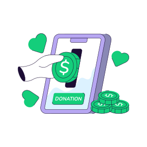 Mobile Donation, Donation App, Online Donation, Online Charity, Online Money icon