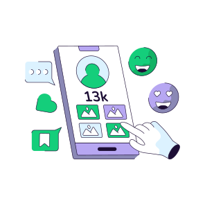 Mobile Social Media, Social Network, Social Platform, Mobile Followers, Social Community icon