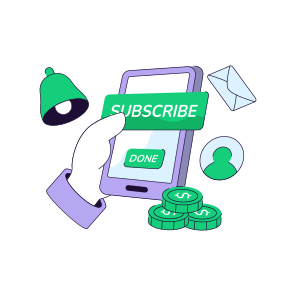 Mobile Subscribe, Subscription, Online Subscribe, Subscriber, Subscription Done, icon
