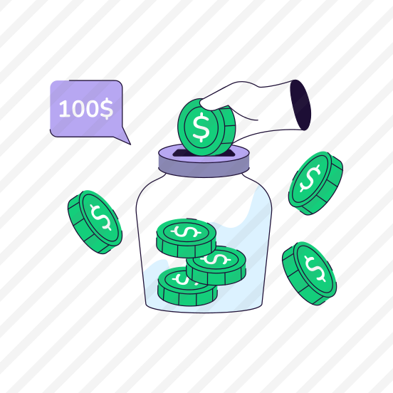 Money Jar, Money Box, Money Collection, Coins Jar, Coins Box preview