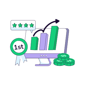 Online Data Analytics, Online Infographic, Online Statistics, Business Data, Bar Chart icon