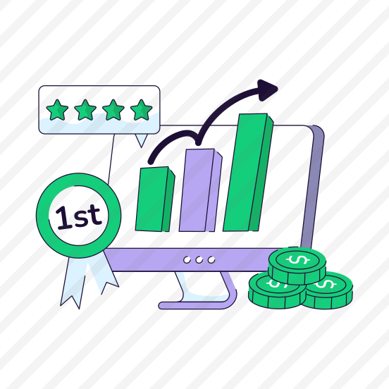 Online Data Analytics, Online Infographic, Online Statistics, Business Data, Bar Chart preview