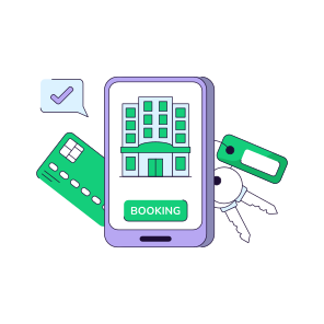 Online Hotel Booking, Mobile Motel, Mobile Building, Online Hotel, Mobile Hotel App icon
