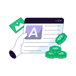 Paid Content, Paid Article, Web Article, Online Content, Copywriting icon