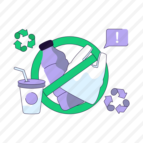 Plastic Prohibition, No Plastic, No Bottle, Plastic Ban, Plastic Forbidden preview