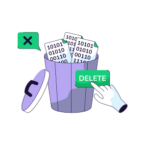 Recycle Bin, Wastebin, Remove Data, Delete Data, Trash Bin icon