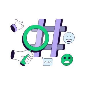 Search Hashtag, Hashtag Analysis, Hashtag Exploration, Find Hashtag, Hash, icon