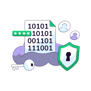 Secure Binary File, Document, Doc, Archive, Binary Data icon